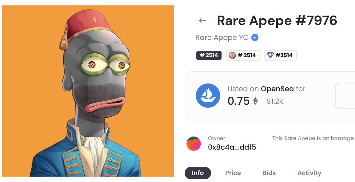 delbrok0's tweet photo. There are 16 admirals coats in the whole Rare Apepe collection and I just got meself one that has amazing fashion sense and color coordination. If you're one of the very few people who own one, feel free to share yours. #RAYC #RAYCfam https://t.co/7zStTPMBii