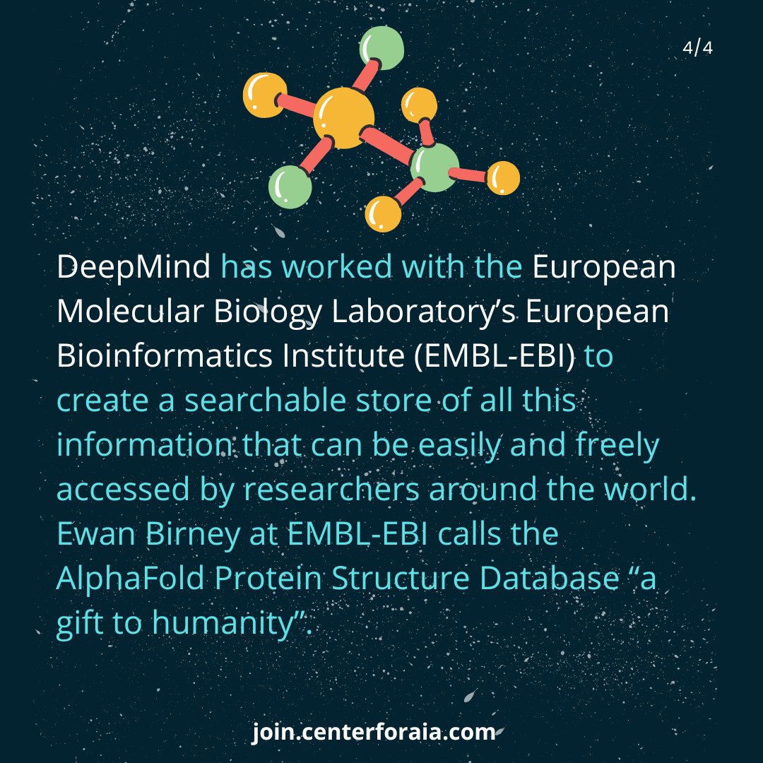 Centerforaia_'s tweet photo. DeepMind's protein-folding AI cracks biology's biggest problem!

DeepMind is owned by Alphabet, Google’s parent company.

To know more visit: https://t.co/TxtgURTx6M

#artificialintelligence #machinelearning #protein #biology #technology #science  #deepmind #alphabet #google https://t.co/hBtHopL3dn