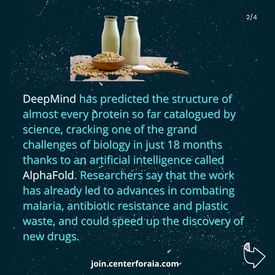 Centerforaia_'s tweet photo. DeepMind's protein-folding AI cracks biology's biggest problem!

DeepMind is owned by Alphabet, Google’s parent company.

To know more visit: https://t.co/TxtgURTx6M

#artificialintelligence #machinelearning #protein #biology #technology #science  #deepmind #alphabet #google https://t.co/hBtHopL3dn