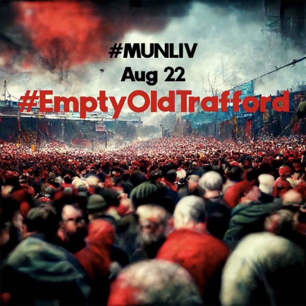 ManUtdStuff's tweet photo. #EmptyOldTrafford • #MUNLIV • #GlazerOut • #TimeToSell • #mufc https://t.co/aPzKaIvFQe
