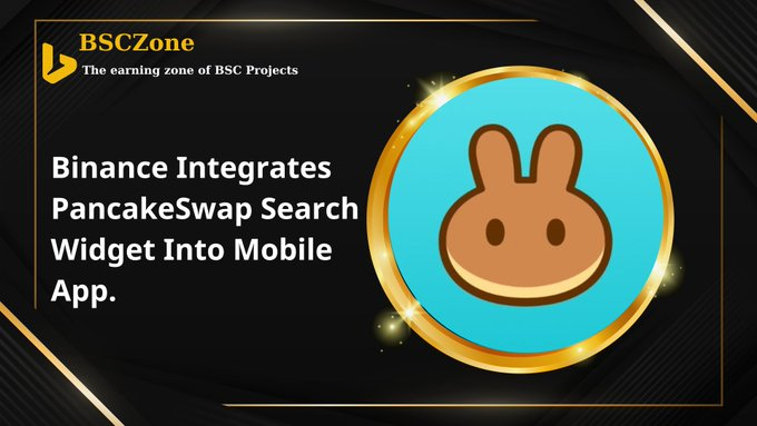 cryptosavet's tweet image. 💥 @PancakeSwap Search Widget Is Added Into A Mobile App By @binance 🚀Huge benefits 🚀 1️⃣More options for users to access the #PancakeSwap Mini Program 2️⃣Utilize #PancakeSwap features 3️⃣Enable to open #Binance #DeFi #Wallet #BSC #BINANCE #BNB #CZ