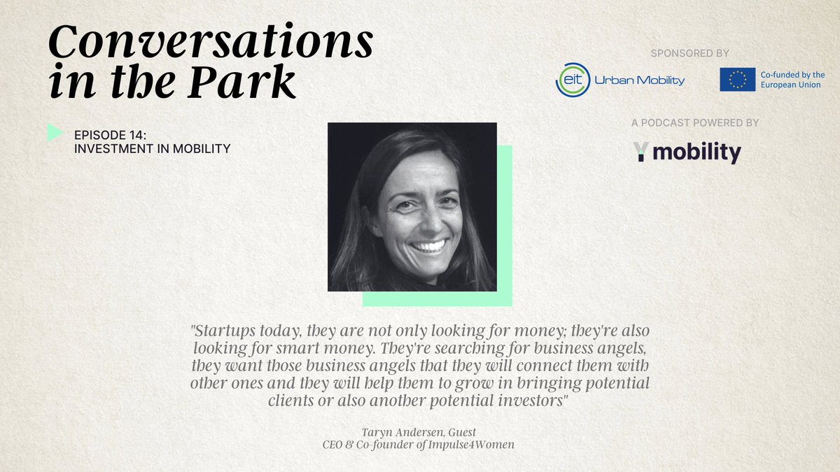 CITPPodcast's tweet photo. Some intriguing insights from @Impulse4Women's @AndersenTaryn from our most recent #podcastepisode, sponsored by @EITUrbanMob
Listen to the full discussion here: https://t.co/P9EyAcliVa
@WhyMobility #investment #mobilityinvestment #investmentlandscape #podcast #mobilitypodcast https://t.co/X2JoBW2FDF