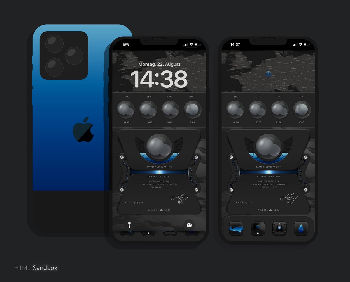 Attairdu57slm's tweet photo. Blue is my favourite color. Everything now available on #iNNOVATION ™
@kleinmone
@thewaytozion
#noJailbreak #HTML_Sandbox #iOS16Beta6 https://t.co/W4kyzGxfzI
