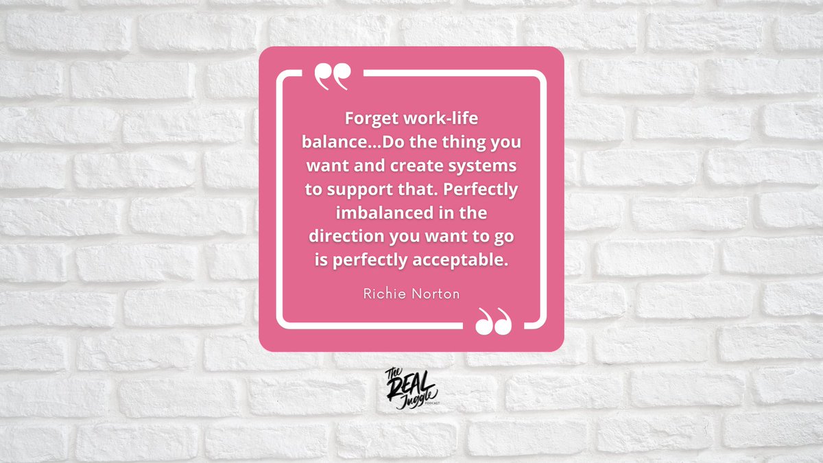 TheRealJuggle's tweet photo. The #MondayJuggle is back! And this week we're taking inspiration from @richienorton!

Drop a 🤍 in the comments if this quote resonates with you.

________

#therealjuggle #MondayJuggle #worklifebalance #jackieptaylor #RichieNorton #inspirationalquotes https://t.co/GtnwSXnhw5