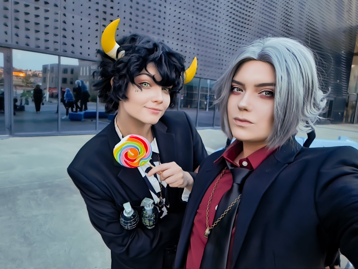 HeliPeach's tweet image. My Vongola Famiglia &amp;lt;3
Torucon 2022
@96vilde @Sophieriis @Mathilde_Sommer #katekyohitmanreborn #lambocosplay