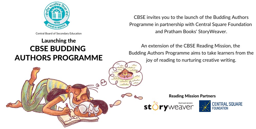 cbseindia29's tweet photo. #CBSE #cbseforstudents #NEP2020 #Creative #CBSEReadingMission
Join the online launch event on Tuesday, August 23, 3:00-4:00pm.
https://t.co/GvCrgB5Q8y https://t.co/0GjLvKtZLF