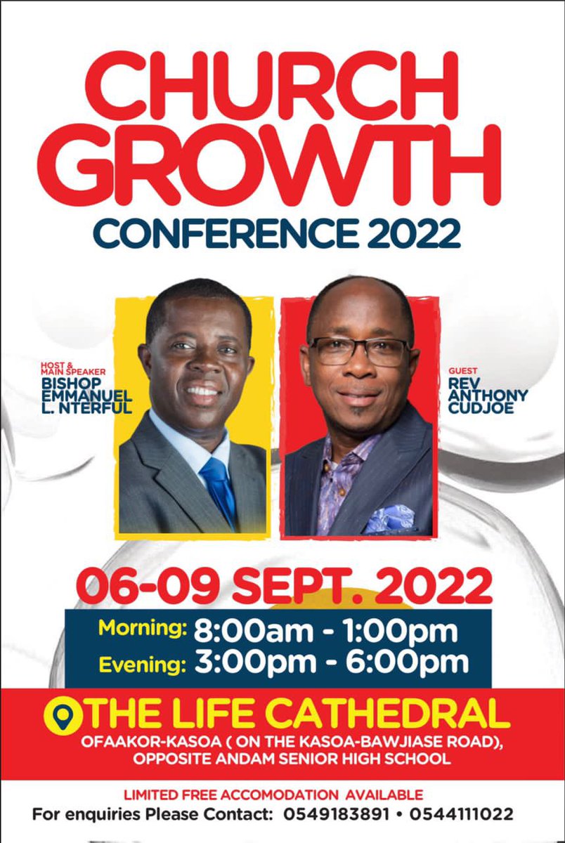 psnterful's tweet photo. Registration is free. Register now via link: https://t.co/TKi4zexVKJ
Or call: 0544111022 or
0556120361 or 0549183891
#ChurchGrowthConference
#CGCOFAAKOR https://t.co/8tQXRZpKsW