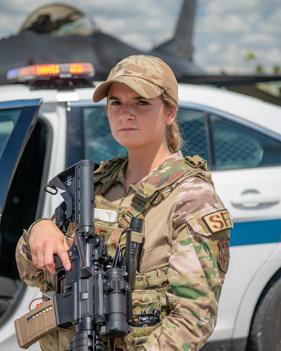 Homestead_ARB's tweet photo. #MakoMonday: Senior Airman Kaitlyn Quintana, 482nd Security Forces Squadron. Her job, among many, is to ensure the security of our flightline and to enforce the laws that keep our Airmen safe. #HARB #HARBReady #ReserveReady #HARBResilient #ReserveResilient https://t.co/EcyF2xr0S3