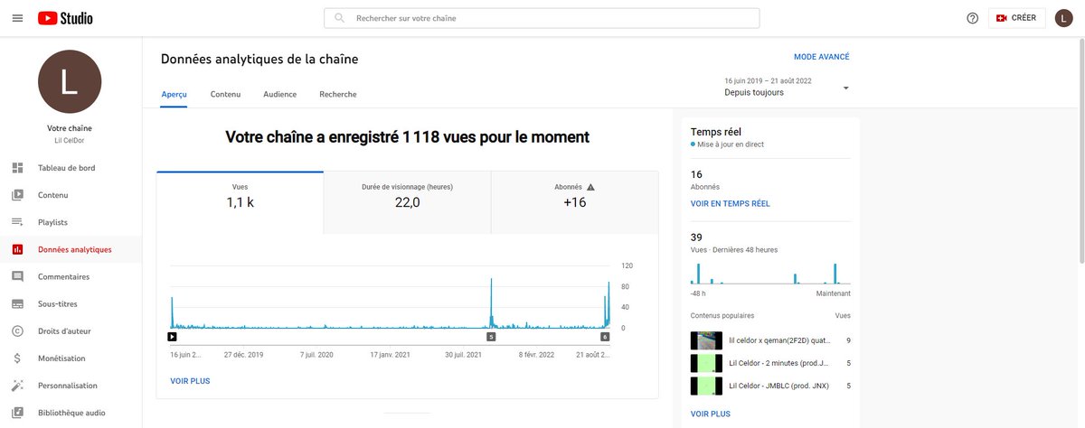 + de 1000 vues sur Youtube let's goooo merci à tous