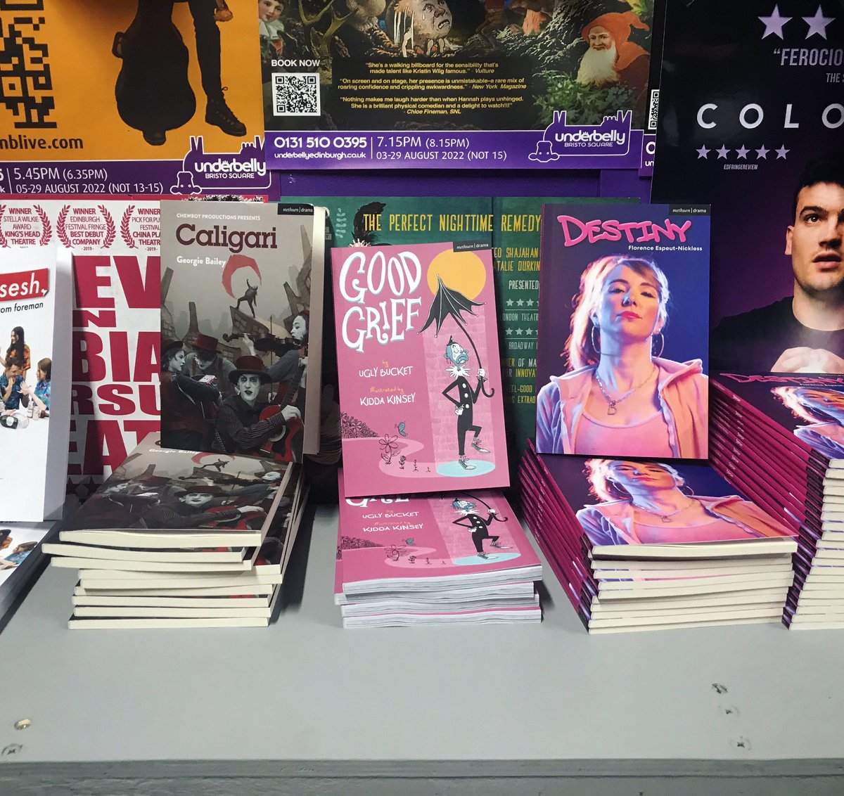 OVER 100 COPIES OF THE #GoodGrief Graphic Novel sold at <a href="/edfringe/">Edinburgh Festival Fringe</a> <a href="/FollowTheCow/">Underbelly Edinburgh</a> <a href="/MethuenDrama/">Methuen Drama</a> <a href="/KiddaKinsey/">Kidda Kinsey</a> 🤡

Thank you so much buyers, there’s still ONE WEEK LEFT of #GoodGrief #UNTAPPED 

Purchase this unique play text at the Cowgate Box Office 🐮

🎟 tickets.edfringe.com/whats-on/good-…