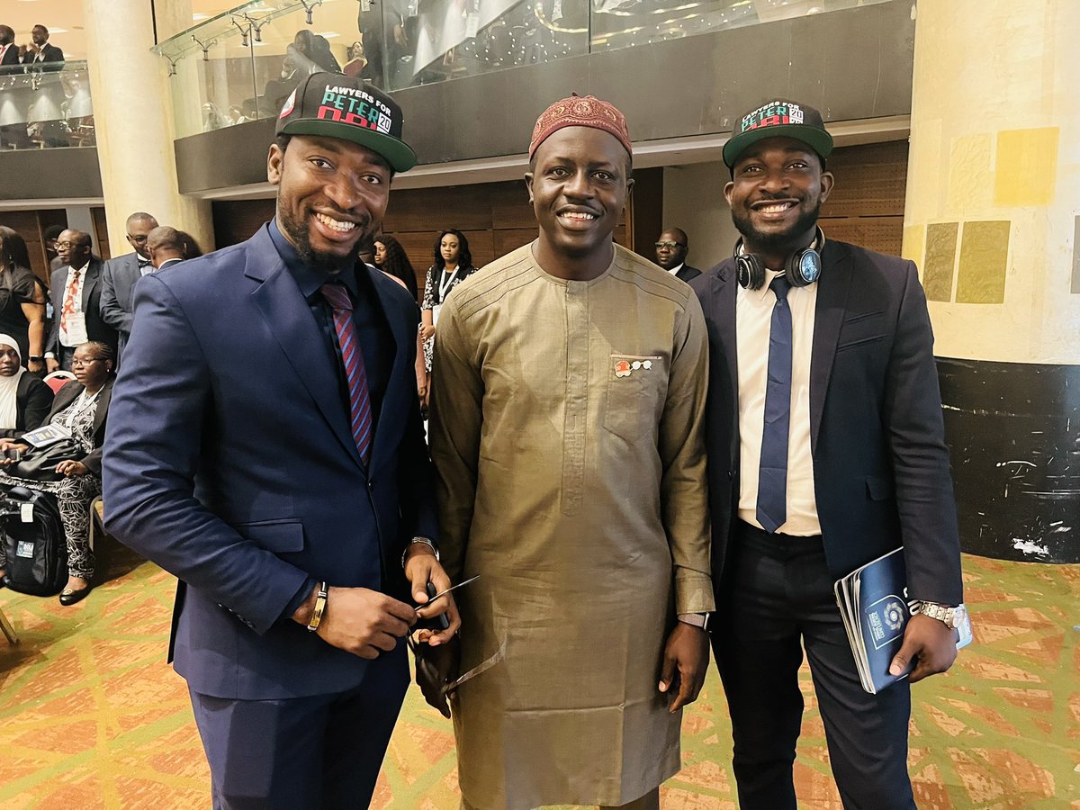 Mr_JAGs's tweet photo. Met these two correct Obidients at the NBA Conference, We had a nice discussion session, They tried to OBIfy me, it didn’t work … I tried to BATIFY them, it didn’t work … We all lived happily ever after 😀😀😀

#ElectionNotWar 🙏🏽🙏🏽 https://t.co/P8EppmLttz