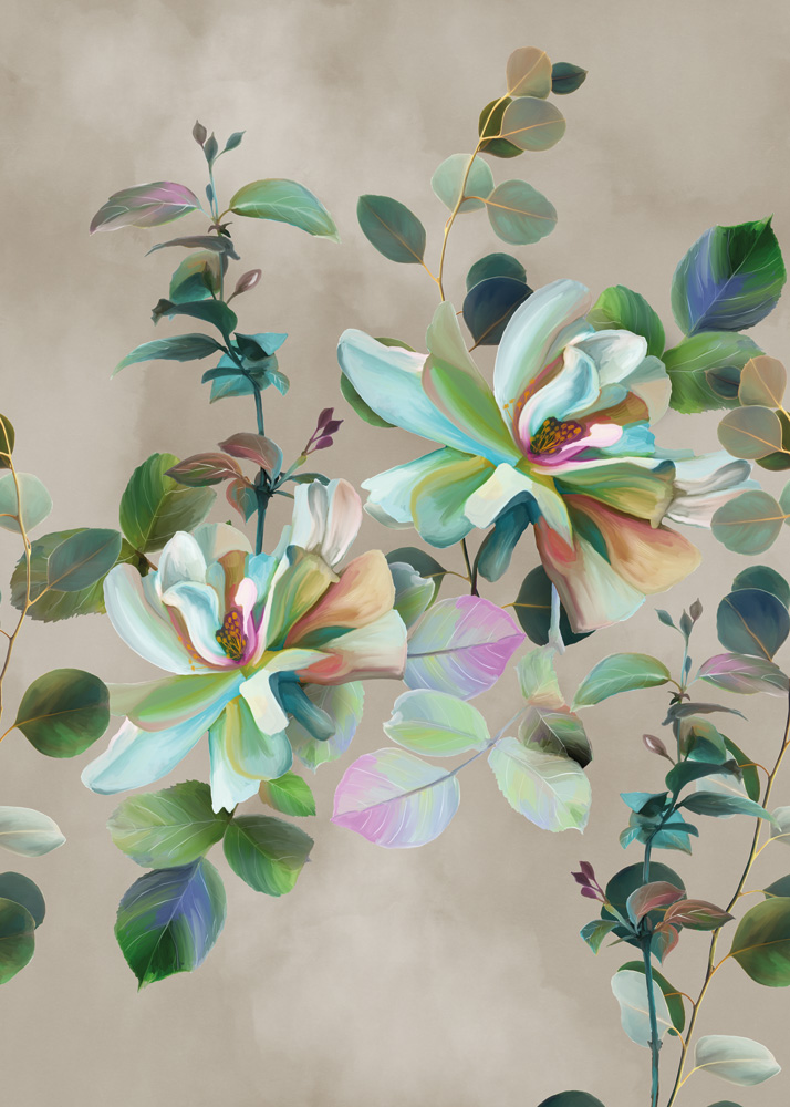 Dit lijkt een prachtig schilderij, maar blijkt eigenlijk gewoon een behang te zijn! 
Deze en veel meer wallpaints zijn allemaal onderdeel van onze collectie behang. #behang #interieur