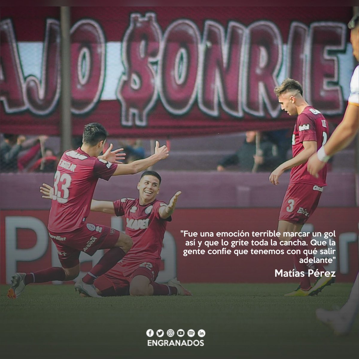 EngranadosWeb's tweet photo. 💬 "Que la gente confíe que tenemos con qué salir adelante"

✍🏼 Matías Pérez https://t.co/jRJJyD7OXU