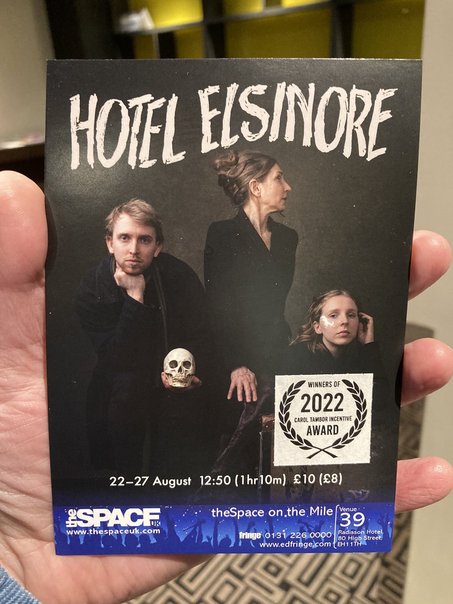PuppetStateThtr's tweet image. Fresh from a tragi-comic and brilliant opening performance of Hotel Elsinore! What about de force! Get along (but bring a cardigan cos this hotel’s air con is fierce!) 🎭 💀 👏 🤩❤️😂