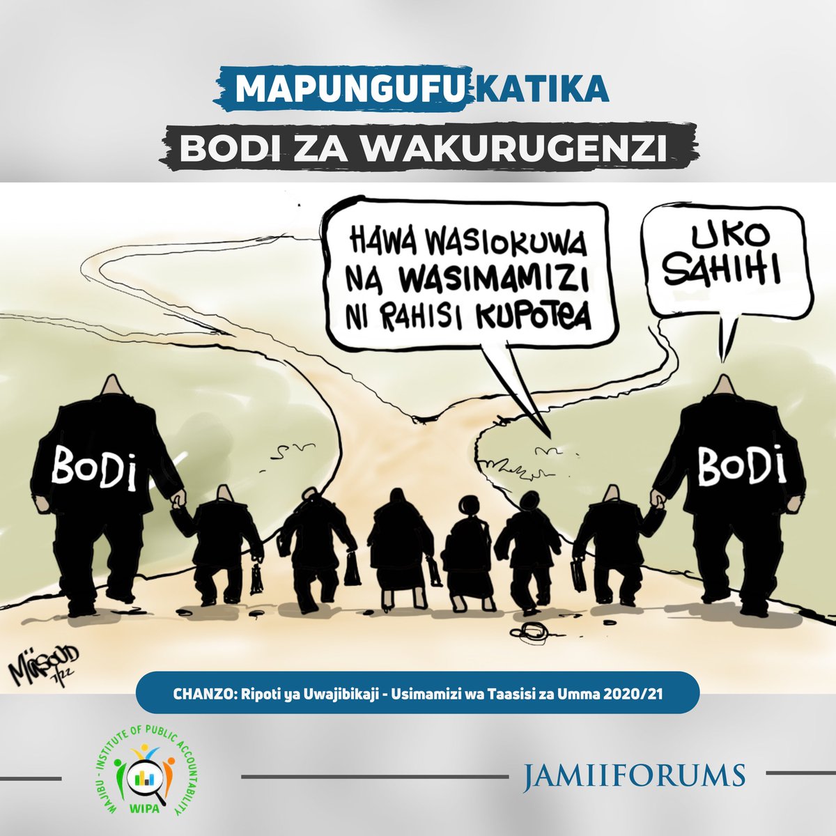 JamiiForums's tweet photo. UMUHIMU WA BODI ZA WAKURUGENZI

Uwepo wa Bodi za Wakurugenzi ni muhimu katika kuhakikisha kunakuwa na usimamizi mzuri na kuwa na Taasisi imara

Kutokuwa na Bodi za Wakurugenzi kunapelekea kukosekana kwa #UtawalaBora kwenye uendeshaji wa Mashirika/Taasisi za Umma

#JFUwajibikaji https://t.co/2cZXbzT0XU