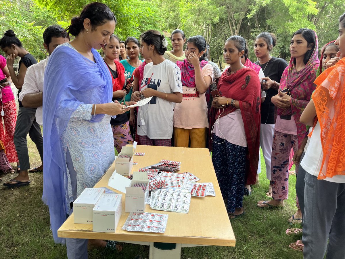 TridentCares's tweet photo. We're proud to share snapshots from the ongoing three-month-long drive to combat #IronDeficiency & #Anemia organized by #TridentFoundation. The event attracted over 1200 young girls from all over #MadhyaPradesh & Punjab who whole-heartedly took part and benefitted from the drive. https://t.co/aMWJyZff5p