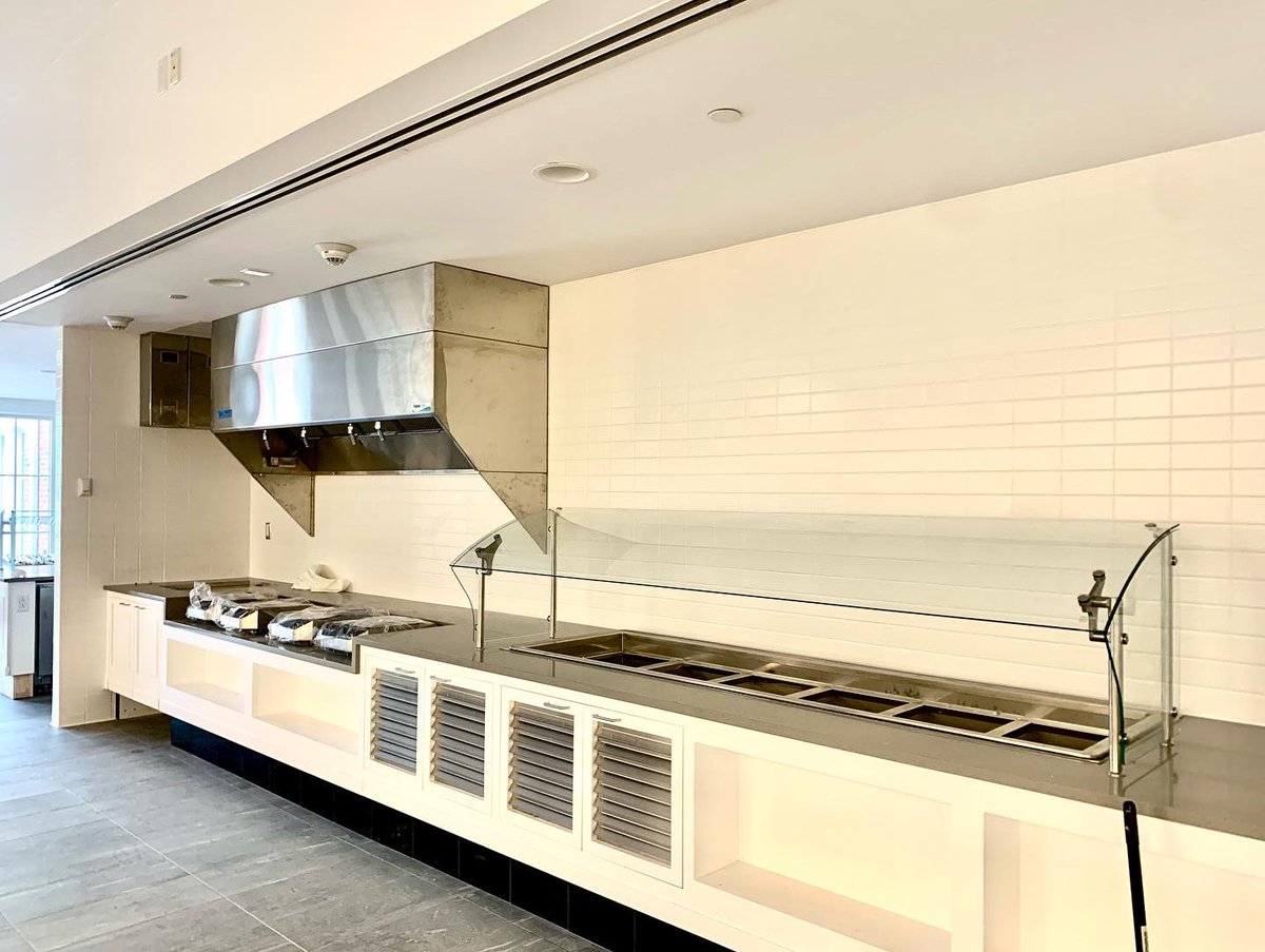 Sneak peak of the final renovations happening in Lombard Dining Hall! 👀 Lots of meals and memories will be had here! 🍱 🍲 🍕 Who is ready for homemade pizza from the brick pizza oven?! <a href="/NicholsDining/">Nichols College Dining</a> @NicholsPrez