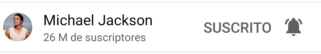 MJJEspanol's tweet photo. El canal de YouTube de Michael Jackson ha superado los 26 millones de suscriptores!

@michaeljackson #MichaelJackson https://t.co/0o6Wm4ldk8