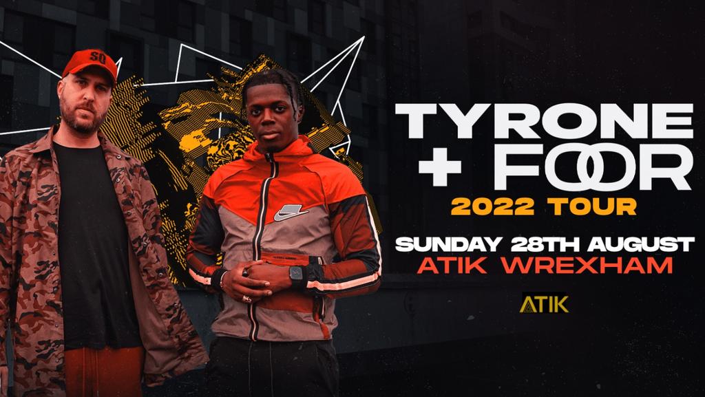 love_wrexham's tweet photo. IT'S OFFICIAL ...
Tyrone and Foor will be at Atik this Bank Holiday Sunday (28.08.22)!
Get ready for high energy, good vibes and an all-round epic night.
Get your tickets now: https://t.co/7MAArenaGV
@AtikWrexham #atikwrexham @TYRONE1MC #tyrone1mc @wearefoor #wearefoor https://t.co/kp91O56dAv