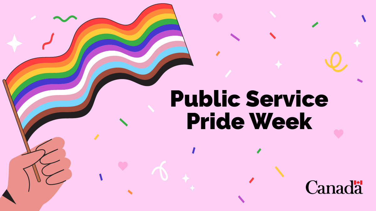 CdnDemocracy's tweet photo. As we mark the beginning of #PublicServicePride week, let's highlight the importance of supporting the #LGBTQ2 community and promoting inclusive and safe workplaces. https://t.co/YnrnrLUHWX