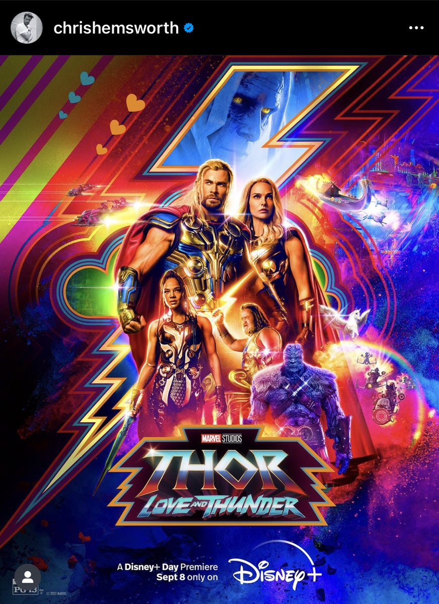 RT @PhaseZeroCB: Thor: Love and Thunder will stream on Disney+ starting September 8!

https://t.co/HPD01LjJdj https://t.co/hVZzrSh1pz