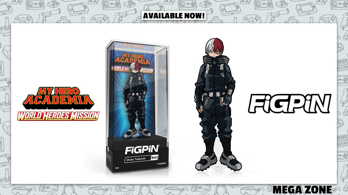 MegaZone_'s tweet photo. From the movie #MyHeroAcademia: World Heroes' Mission comes this #ShotoTodoroki #FiGPiN! 💥

The #MHA #Shoto in his stealth costume collectable pin is available right now: https://t.co/xeyNJiB0IF https://t.co/FPpK06jUS1