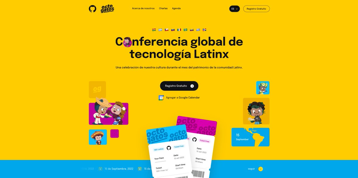 MoureDev's tweet photo. 🚨 ¡Notición! 

GitHub acaba de presentar su propia conferencia tecnológica global de habla hispana...
¡La OCTOGATOSCONF! 😍

🥳 Celebrando el mes del patrimonio de la comunidad Latina
🗓 15 Septiembre
🎤 30 Speakers
🗣 Charlas en Español y Portugués
🎟 GRATIS

🧵⬇️ https://t.co/vmCBTq5E2w