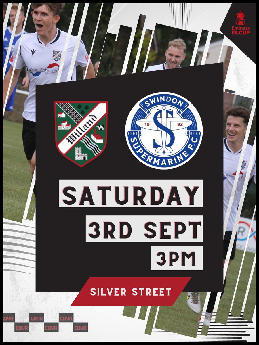 We will play <a href="/SupermarineFC/">Swindon Supermarine</a> in the first qualifying round of the <a href="/EmiratesFACup/">Emirates FA Cup</a> 🏆