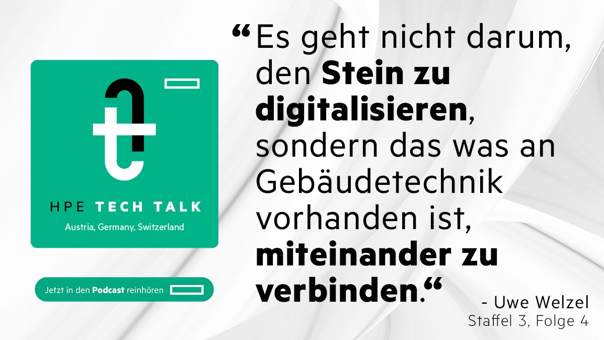 HPE_DE's tweet image. ❓ Was können #SmartBuildings bzw. Intelligent Spaces?
❓ Warum ist das Thema relevant?
❓ Wie treiben verknüpfte Systeme #sustainability voran?
💬 Im Gepäck der neuen Podcast-Folge des #HPETechTalk #DACH: Konkrete Kundenprojekte 👍
🎧 Gleich reinhören: 👉 hpe.to/6013MDmPN