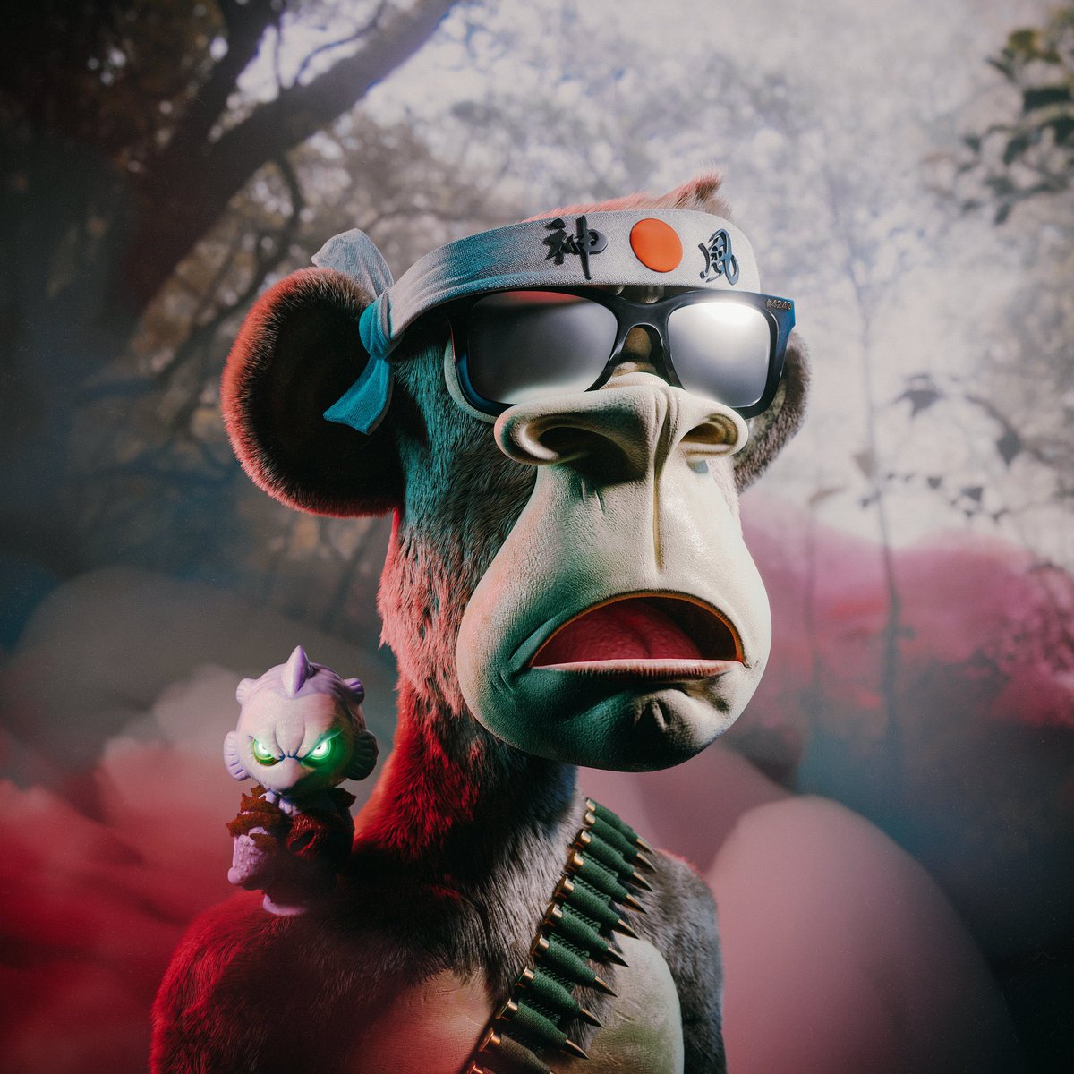Ape4249's tweet photo. Today I am immensely grateful for @jenevaNFT and @Chigidin. I am totally floored by this piece! 🙏😍🔥

@BoredApeYC
#BAYC #MAYC #KODA #BoredApeYachtClub https://t.co/Q391dIkejc