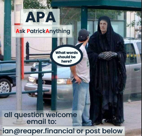 CapacityExchang's tweet photo. @TheReaperCoin Remember to submit your questions for Patrick and just for the fun of it submit a caption. #ReapYourDebt #Reaper #DebtReaping #XRPCommunity https://t.co/VuYFccX0A9