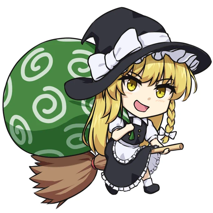 東方ゲームジャム用のデフォルメ魔理沙さん 