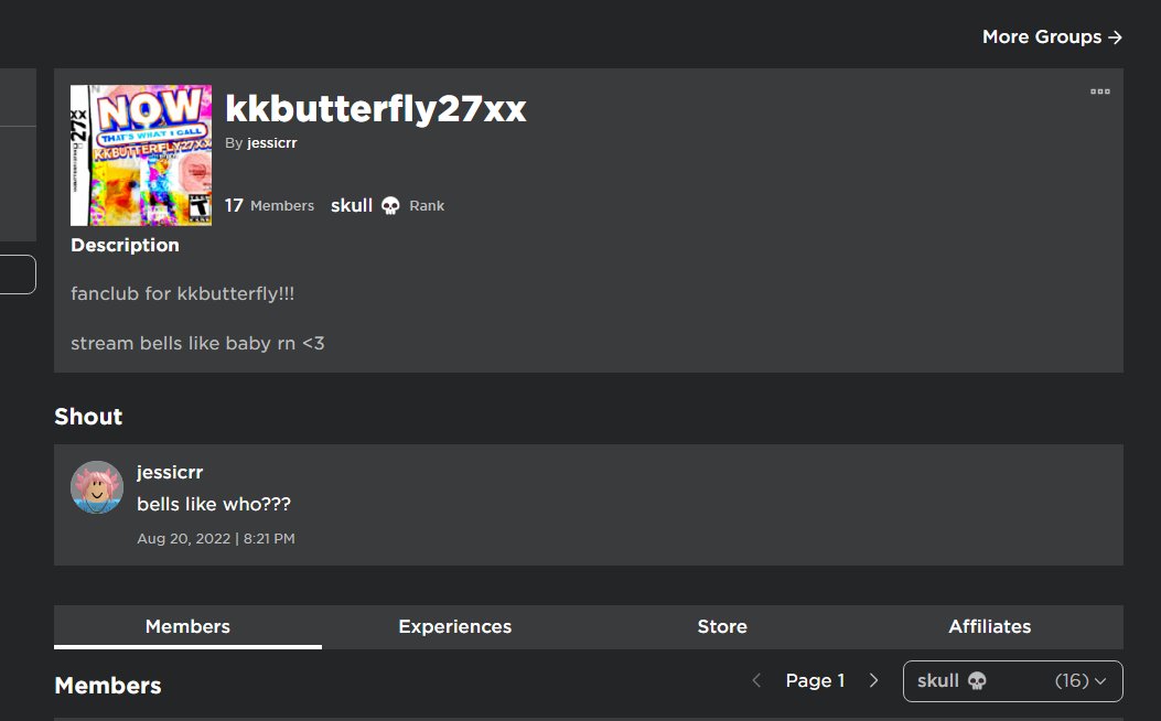 noxiritydev's tweet photo. @kkbutterfly27xx HELP you have a roblox fanclub https://t.co/qPutqOJpKM