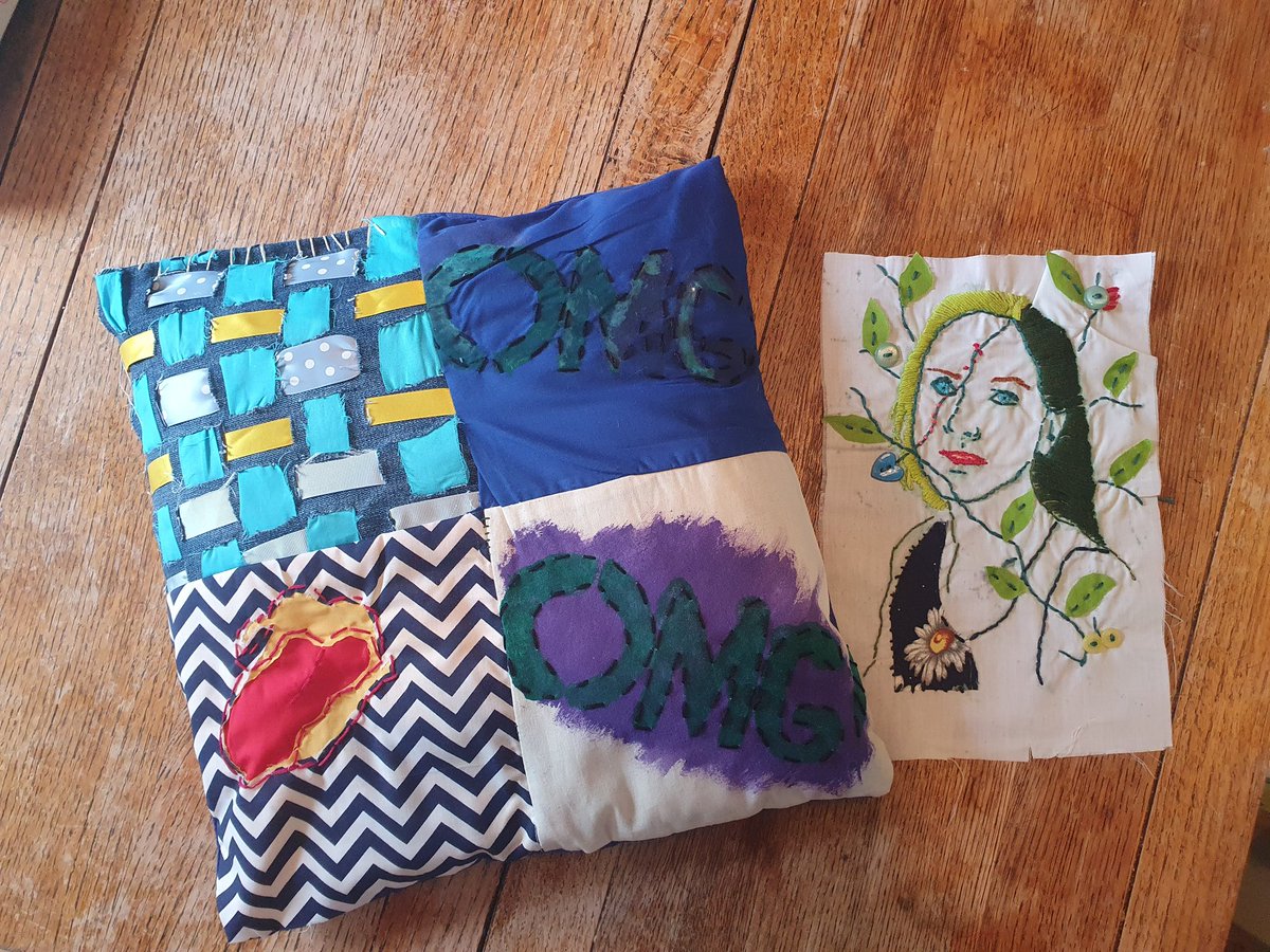 MsLangeFoodTech's tweet photo. It's all coming together! Both textiles projects completed ✅ #textiles #designandtechnology #ECT #Firstteachingjob https://t.co/bxVODRxNps