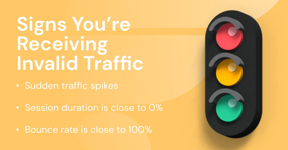 TrafficGuardAI's tweet photo. Invalid traffic reduces the validity of your data and usually show that ad fraud has taken place... 🦹♂️
Here are some signs that indicate invalid traffic 🚦
#adfraud #digitalmarketing #AdSpend #Ads #googlead #digitaladvertising #TrafficGuard #ppcfraud #ppc #ppccampaign https://t.co/UN4Q28Y0Wm