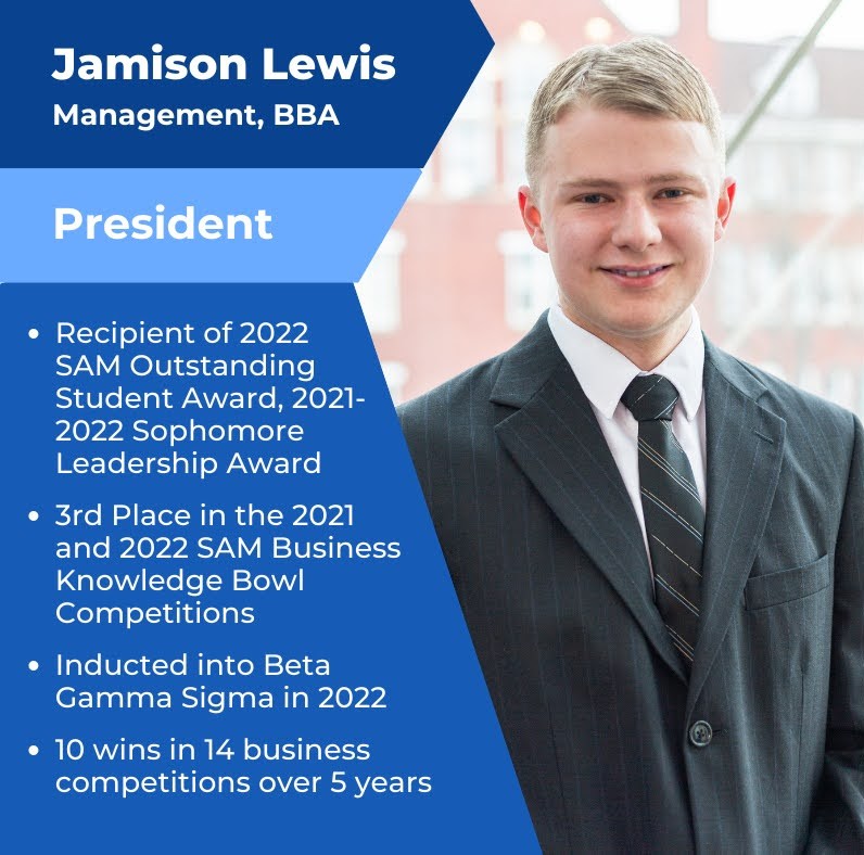 marshallusam's tweet photo. We are excited to kick off our Fall 2022 #SAMShowcase today as we all head back to class! Meet our new President, Jamison. He is going to be a great leader as we prepare for the upcoming year! https://t.co/Loee7kq2Oq