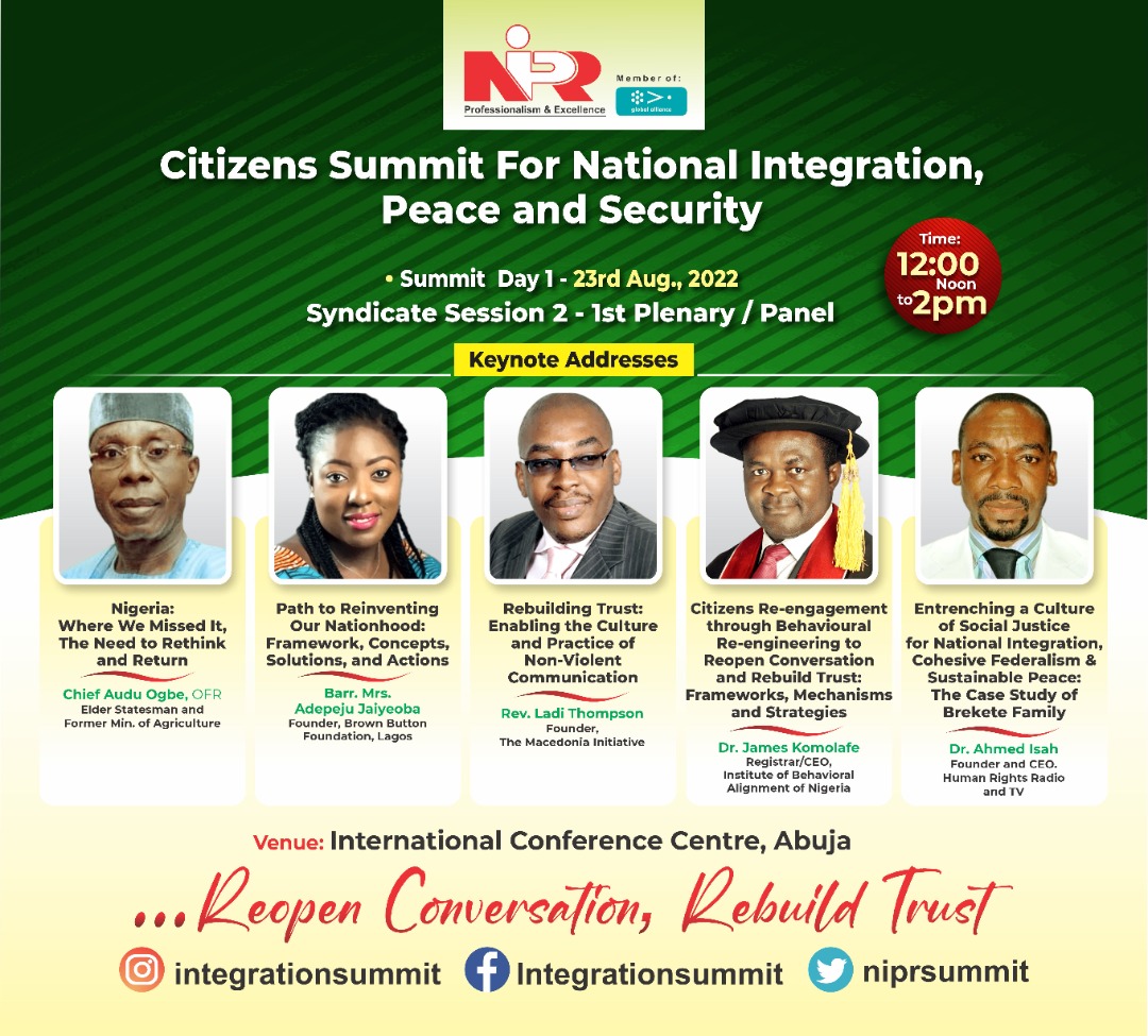 niprsummit's tweet photo. @niprHQ Citizens Summit Keynote Addresses and Syndicate Sessions

Meet more of our Keynote Speakers and Panelists at the Conference Syndicate Session

Syndicate 3 theme: Rebuilding Trust Through Inclusive Governance and Leadership in Nigeria

@breketeConnect
#reopenconversation https://t.co/XAR7R1GtPR