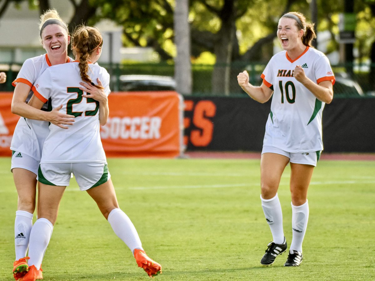 𝐈𝐂𝐘𝐌𝐈: Sunday was a night of firsts at Cobb Stadium.

Redshirt freshman forward Megan Morgan scored her first career goal and the University of Miami soccer team earned its first victory of 2022, as the Hurricanes topped Alabama, 1-0. ⤵️

🔗: canes.news/AlabamaRecap