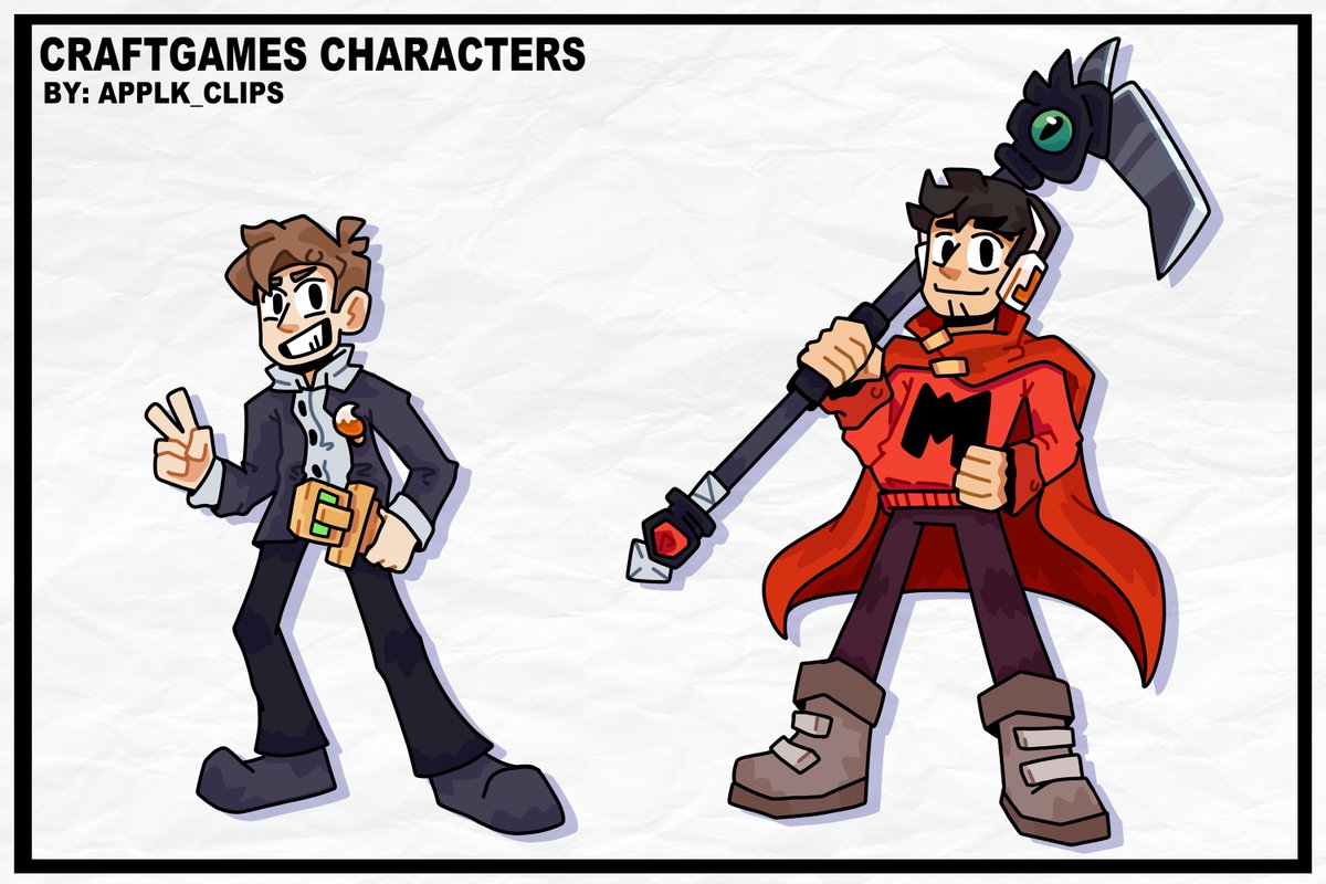 ApplkClips's tweet photo. CraftGames Players 🎲
#characterdesign #CraftGames #redstonegang https://t.co/bkblOkC6fH
