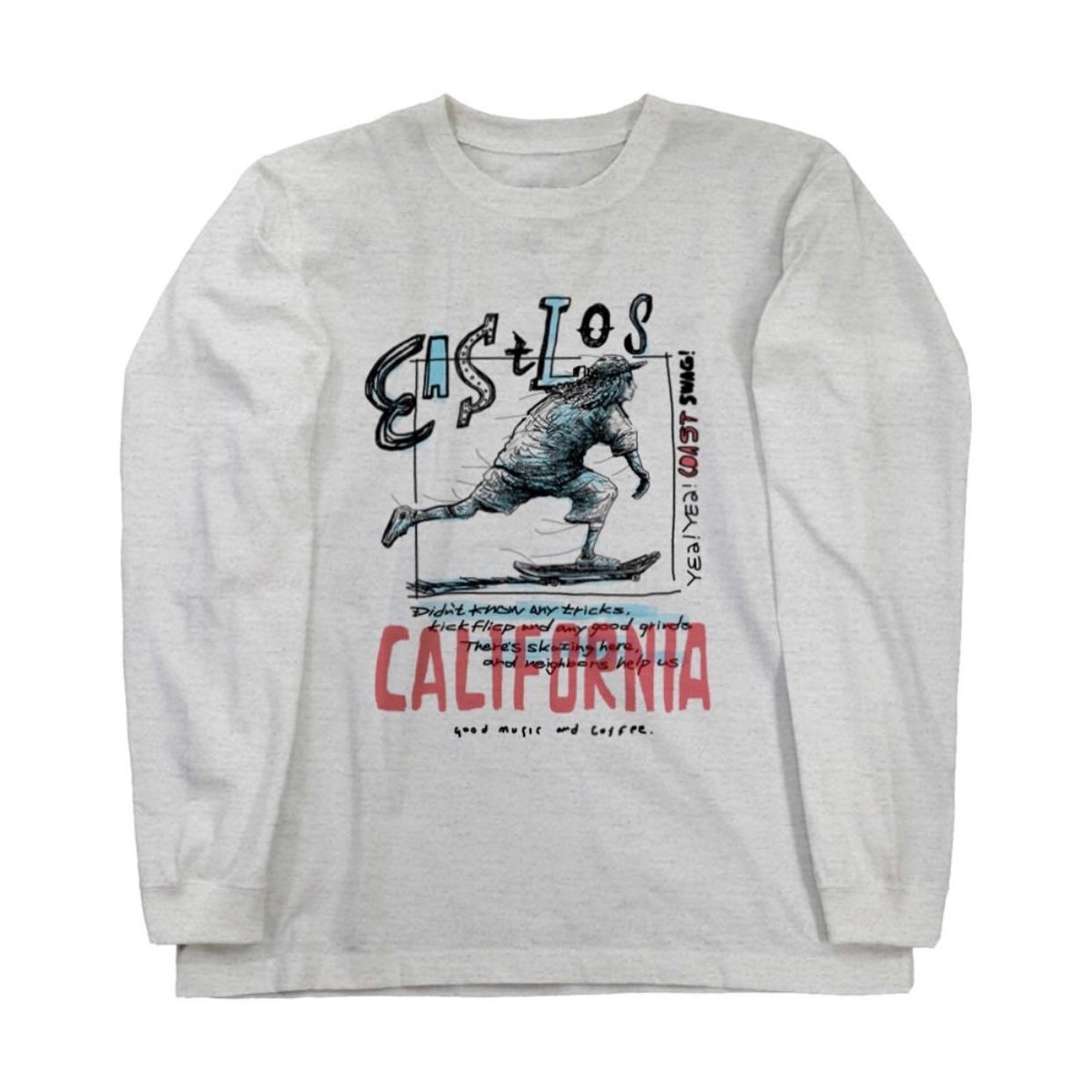 GoodMusicandCo1's tweet photo. NEW ITEM 『EAST LOS.』

#Tシャツトリニティ 
https://t.co/0yysKmDjsH
#hoimi 
https://t.co/mdqPXzRZ5o
#suzuri
https://t.co/O2VM4qyzGs

#スケボー #ロスアンジェルス #カリフォルニア https://t.co/or0FsOFk0p
