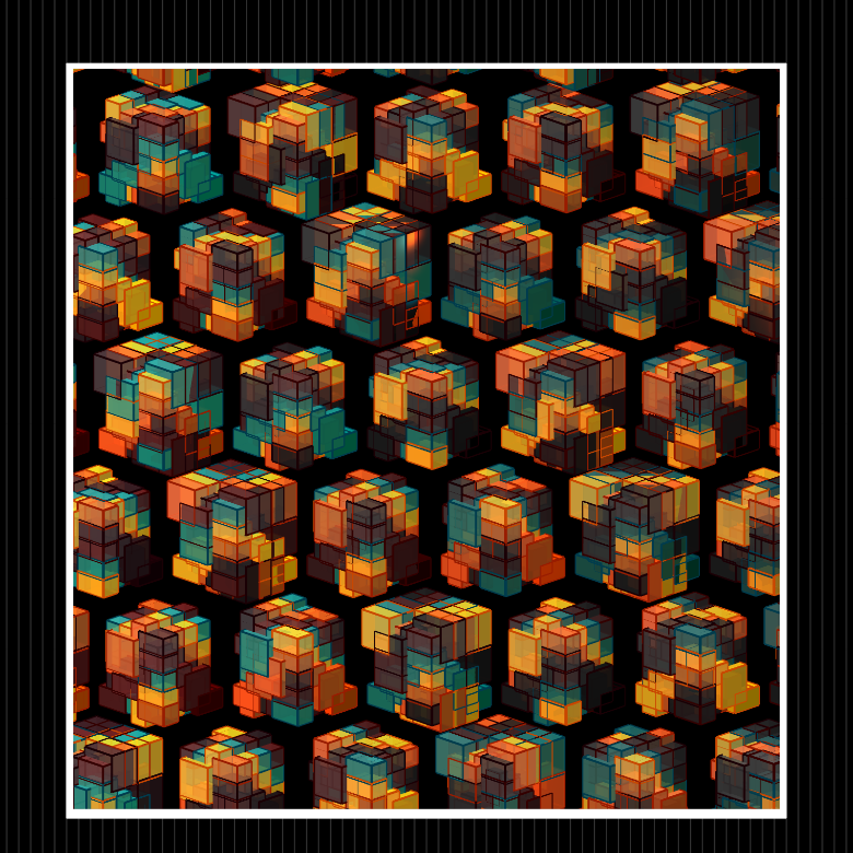 🖼️ "Boxel" by x.com/__Bahrami is now available. ✨✨

- 40 Editions
- 👉 fxhash.xyz/generative/184…
- 💸 Fixed Price 0.85ꜩ 

 #fx_hash