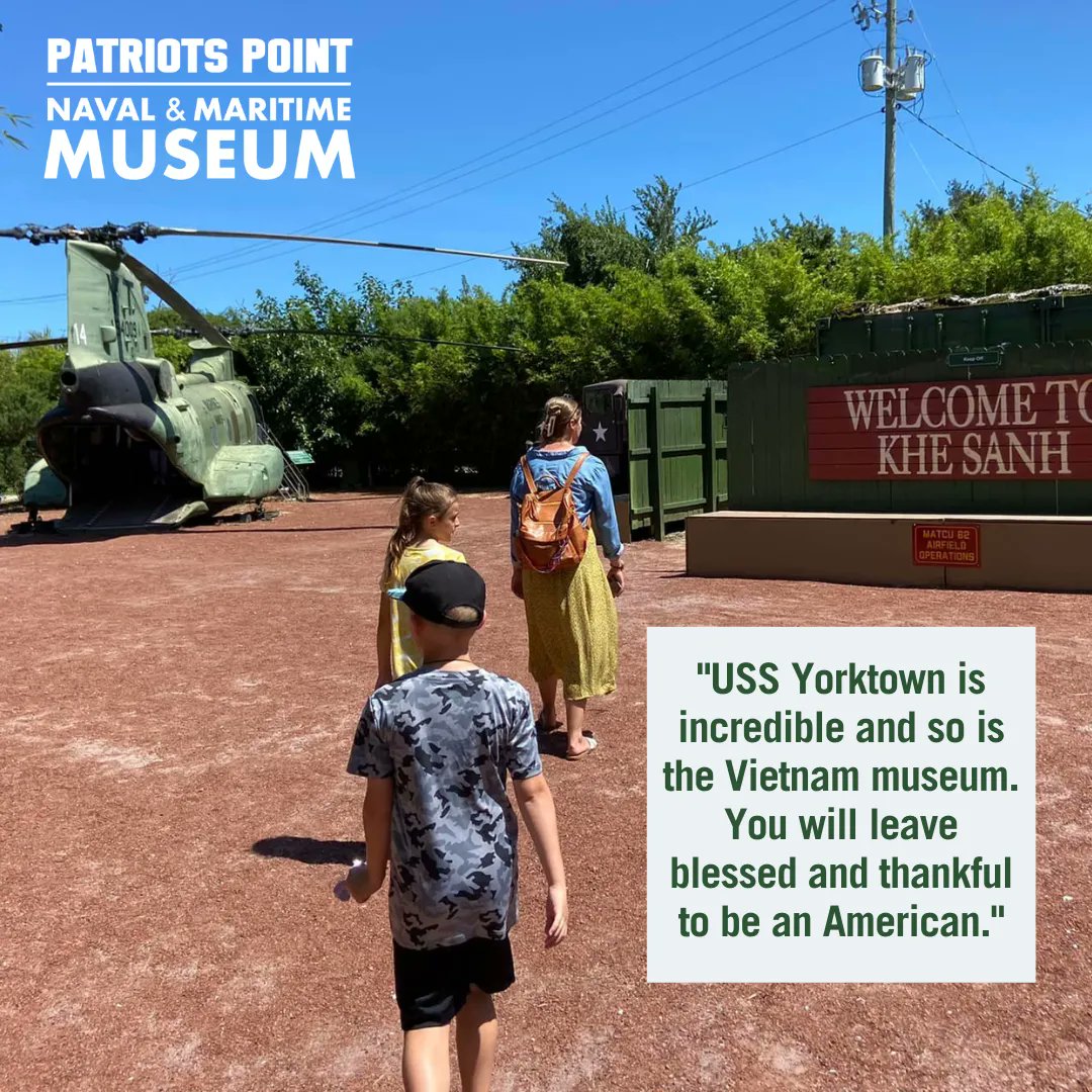 Patriots_Point's tweet photo. Don't miss the 3-acre Vietnam Experience exhibit landside of the USS Yorktown!
It's included with a general admission ticket.
πΈ: Robert Landon
#patriotspoint #explorecharleston #ussyorktown #visitchs #vietnamwar #history https://t.co/eIFsLXJXPK