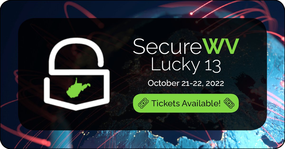 SecureWVCon's tweet photo. https://t.co/zscuqYU8nK https://t.co/bdWH0I9qLf