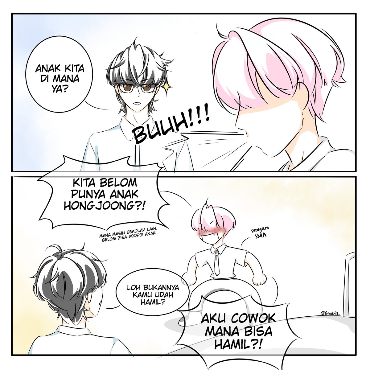 JYuu1302_'s tweet photo. Jccnghwx fanart
Highschool!AU

When Hj mabok obat bius😔🙏 https://t.co/DmuBPJf1Oc