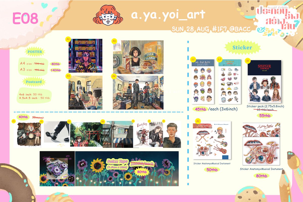ayayoioil's tweet photo. ใบเมนูงาน #IF7 มาแล้วงับบมีทั้งของเก่าที่เอามาเซลล์ลดราคากับงานใหม่ๆด้วยงับ มีโปรโมชั่นของใหม่setน้องbunnyด้วยน้า💖

🍋บูท E08 ヽ (> ∀ <☆) ノ
📅อาทิตย์ที่ 28 ส.ค. 10.00-18.00
🍩ชั้น 1 หอศิลป์กรุงเทพฯ(BACC)

ฝากเอ็นดูน้องๆด้วยน้าา💖✨ https://t.co/gsDMvn0StO