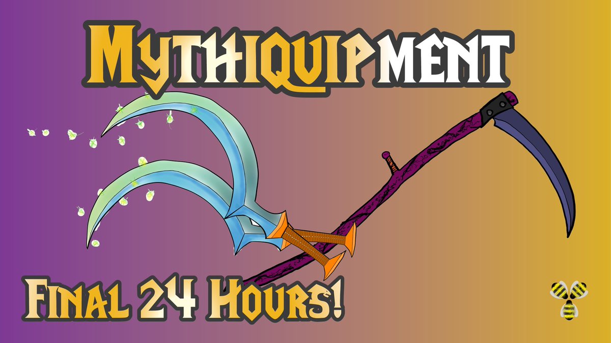 ArbitrioGames's tweet photo. 24 hours left to back Mythiquipment - the action-rpg-story-game you didn’t know you needed! Check out the campaign here: https://t.co/OzpYflekIY https://t.co/1XeFbkH2ym