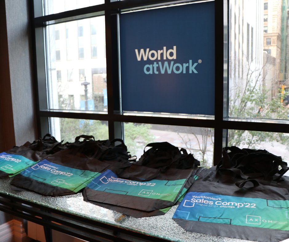 WorldatWork's tweet photo. Today is the day #salescompensation #professionals! #WorldatWork #SalesComp22 is kicking off! We can't wait to meet all of you sales comp and #operations experts! Be sure to share your favorite #SalesComp22 moments on your favorite social media platform! https://t.co/FArSa1C0hv