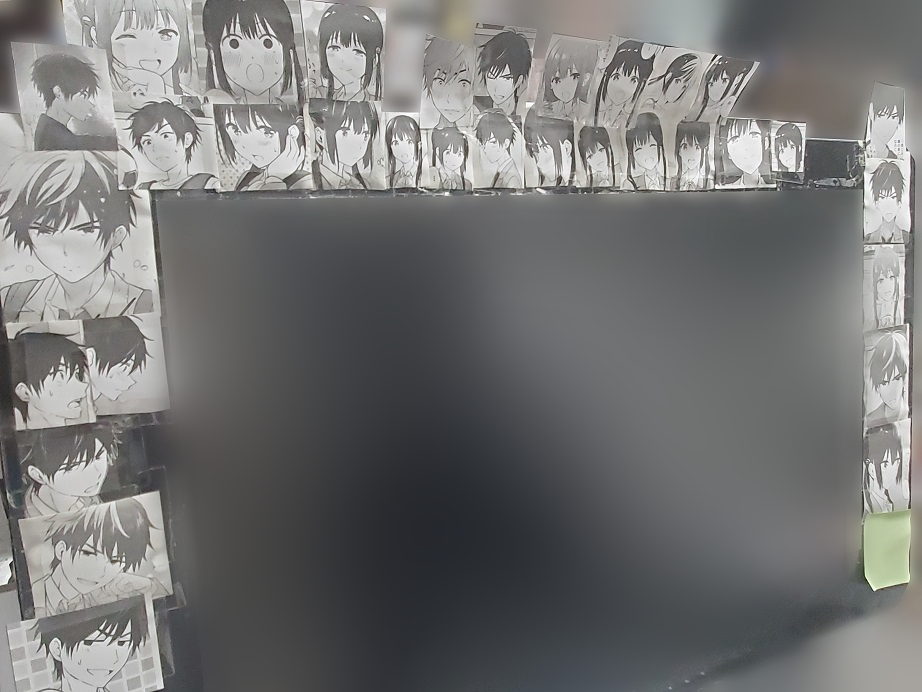 液タブに作画見本引くほど貼ってる。
(←6年前 →現在。ちょっと減った)
#多分私しかやってない 