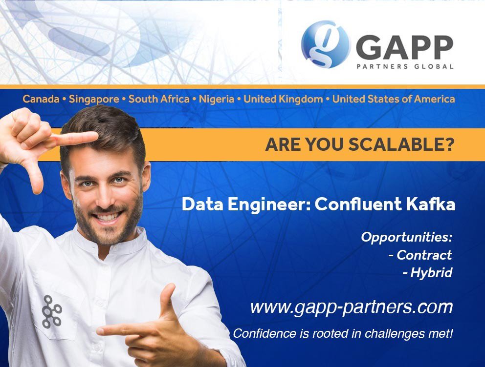 DeWald98660604's tweet photo. #kafka   SCALABLE?
Two excellent career opportunities for Data Engineers: Confluent Kafka  with 4 years of experience
e-Recruiting platform:  
CT Position: https://t.co/VLK8MeT9EW
JHB Position: https://t.co/19k955scG5 https://t.co/83xaIW4qCV