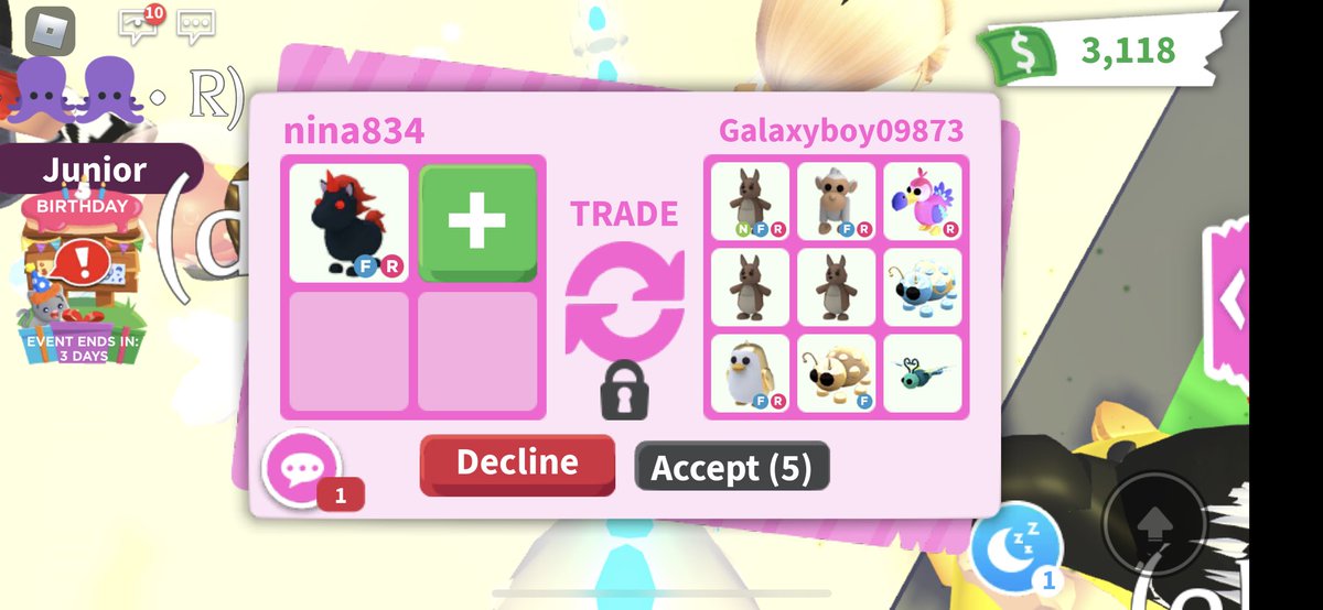 nin8344's tweet photo. W/f/l?? #adoptme #adoptmetrade #adoptmetrading https://t.co/zRmV09ISht